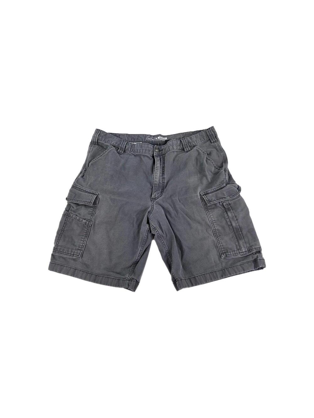 Carhartt Rugged Flex Relaxed Fit Short Size 40 Mens Gray Distressed Cargo Shorts